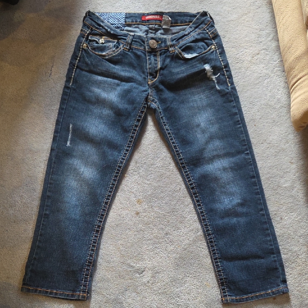 UNIONBAY Dark Blue Denim with Contrast Stitching